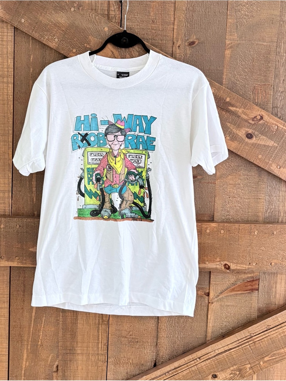 Rare Screen Stars White Short-Sleeve Tee with Colorful Graphic